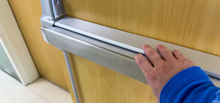 Installing a Push Bar on a Door Pleasanton